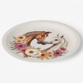 Land Westerne paarden Papieren Bordje (Gekanteld)