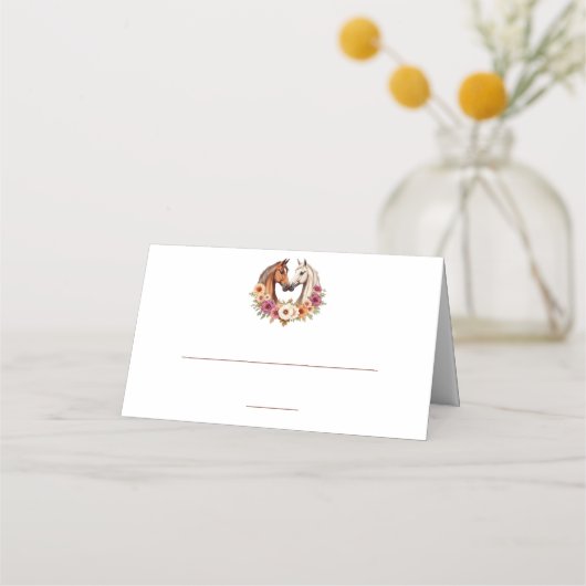 Land Westerne paarden Plaatskaartje (Voorkant)