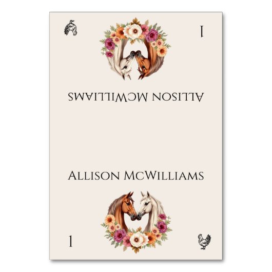 Land Westerne Paarden - Pluimvee Icon Kaart (Voorkant)