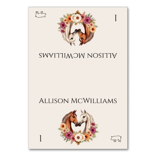 Land Westerne Paarden Varkensvlees Kaart (Voorkant)