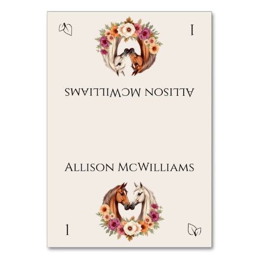 Land Westerne Paarden - Vegetarisch Icoon Kaart (Voorkant)