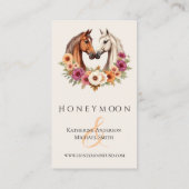 Land Westerne paarden Visitekaartje (Achterkant)