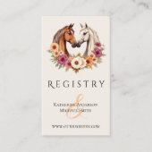 Land Westerne paarden Visitekaartje (Voorkant)