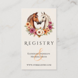 Land Westerne paarden Visitekaartje