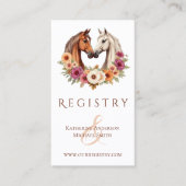 Land Westerne paarden Visitekaartje (Voorkant)