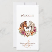 Land Westerne Paarden-Wedding Programma (Voorkant)