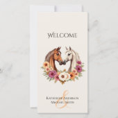 Land Westerne Paarden-Wedding Programma (Voorkant)