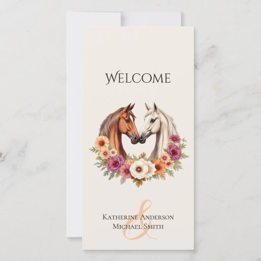 Land Westerne Paarden-Wedding Programma (Voorkant)