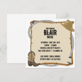 Land Westerne partij Kaart (Voorkant / Achterkant)