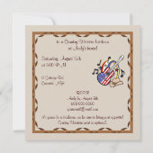 Land Westerne partij met gitaar Kaart (Achterkant)