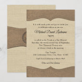 Land Westerne Rustieke Bar Mitzvah Kaart (Voorkant / Achterkant)