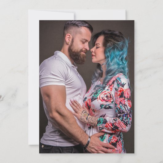 Land Westerne rustieke bruiloft Save the Date Kaart (Achterkant)