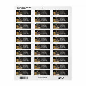 Land Westerne rustieke schuur uitnodiging Etiket (Full Sheet)