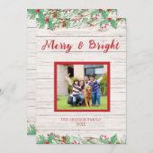 Land Westerne Schuur Hout Foto Flat Holiday Kaart (Voorkant / Achterkant)