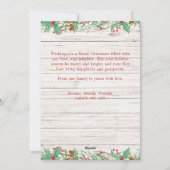 Land Westerne Schuur Hout Foto Flat Holiday Kaart (Achterkant)