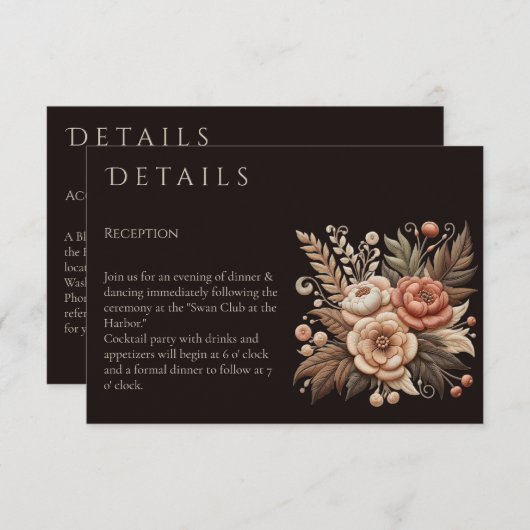 Land Westerne Trouwbloemen Informatiekaartje (Voorkant / Achterkant)