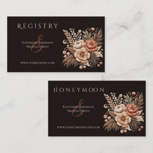 Land Westerne Trouwbloemen Visitekaartje (Voorkant / Achterkant)