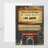 Land Westerne uitnodiging op zaterdag (Voorkant / Achterkant)