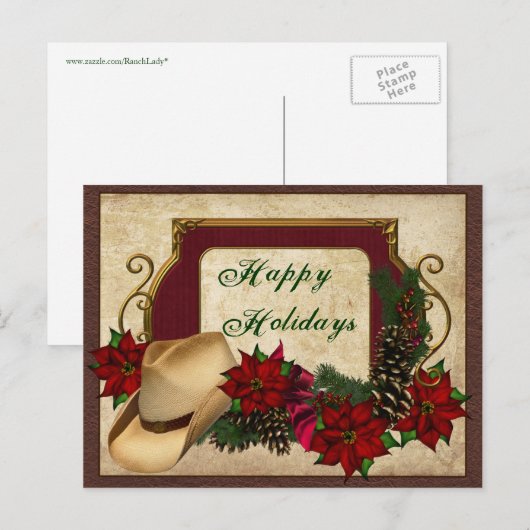 Land Westerne vakantie Briefkaarten (Voorkant / Achterkant)