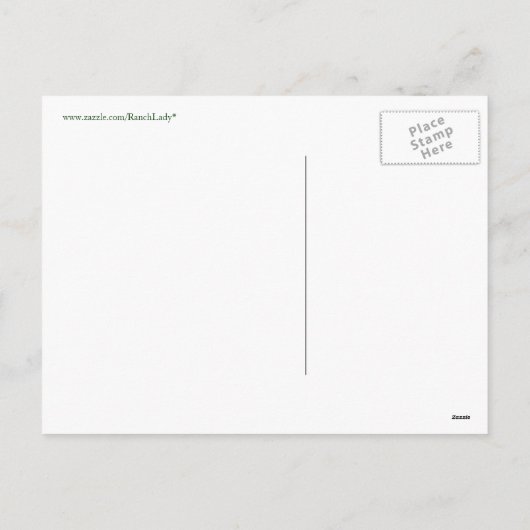 Land Westerne vakantie Briefkaarten (Achterkant)