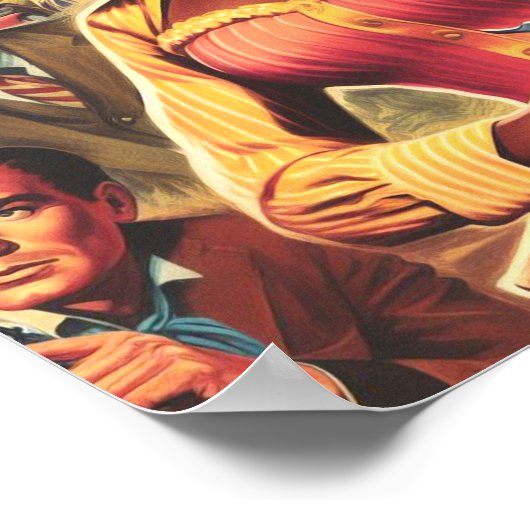  land Westerne vrouw Poster (Hoek)