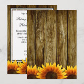 Land Westerne Wood Zonnebloem Weddenschappen Uitno Kaart (Voorkant / Achterkant)