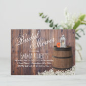 Land Wijnvat en lantern Vrijgezellenfeest Kaart (Staand voorkant)