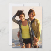 Land Wildbloemen Bloemen Foto Bruiloft Kaart (Achterkant)