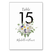 Land Wildbloemen groen posy bruiloft Kaart (Achterkant)