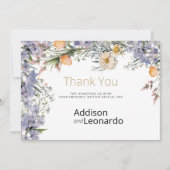 Land wilde bloemen rustiek Dank u Kaart (Voorkant)