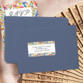 Land Wildflower RSVP Envelope Adres Etiket