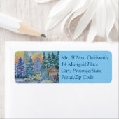 Land Winter Scene Etiket (Insitu)