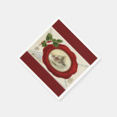 land winterscène Happy New Year Paper Servet (Hoek)