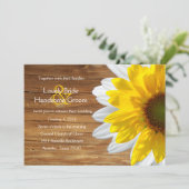 Land Wood Sunflower Daisy Summer Weddenite Kaart (Staand voorkant)