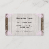  land Wooden Lace Aangepaste Visitekaartjes (Achterkant)
