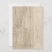 Land Wooden Rustic Mason Jar Save the Date (Achterkant)