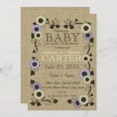 Land Zonnebloem Baby shower Kaart (Voorkant / Achterkant)