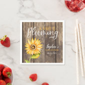 Land Zonnebloem Baby shower Servet (Insitu)
