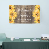 Land Zonnebloem Baby shower Welkom Spandoek (Beurs)