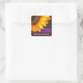 Land Zonnebloem Bewaar de datum Bruiloft Stickers (Tas)