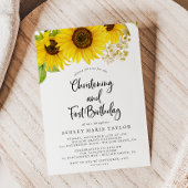 Land Zonnebloem Christening en Eerste Dag Kaart