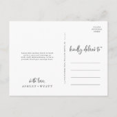 Land Zonnebloem Dank je Briefkaart (Achterkant)