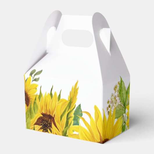 Land Zonnebloem Dank je wel voor doos Bedankdoosjes (Achterkant)