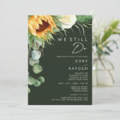 Land Zonnebloem Donker Groen We doen nog steeds re Kaart (Staand voorkant)