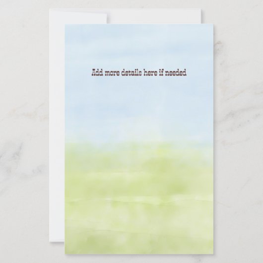 Land Zonnebloem en Cowboy Boot (Achterkant)