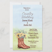 Land Zonnebloem en Cowboy Boot (Voorkant)