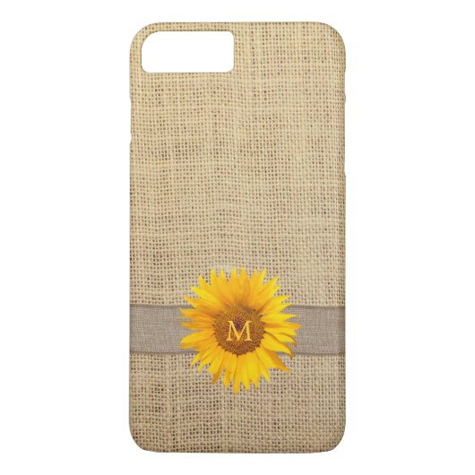 Land Zonnebloem en Draagmonogram Case-Mate iPhone Case (Achterkant)