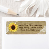 Land Zonnebloem en Kant Etiket (Insitu)