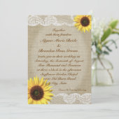 Land Zonnebloem en Kant Kaart (Staand voorkant)