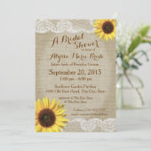 Land Zonnebloem en kant Vrijgezellenfeest Kaart (Staand voorkant)